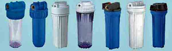 common types of household water filter cartridge housings